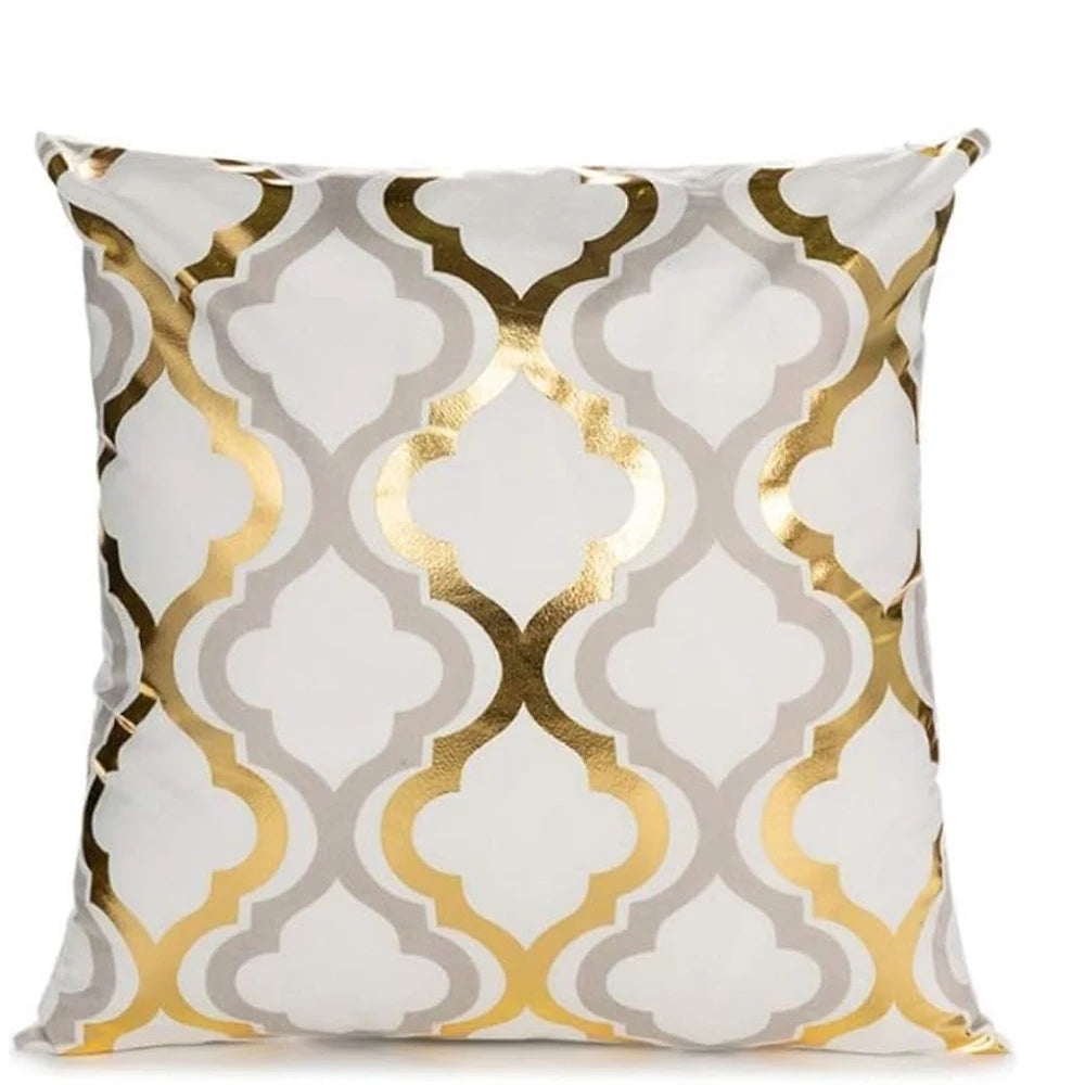 Gold Geometrisch Kissenbezug