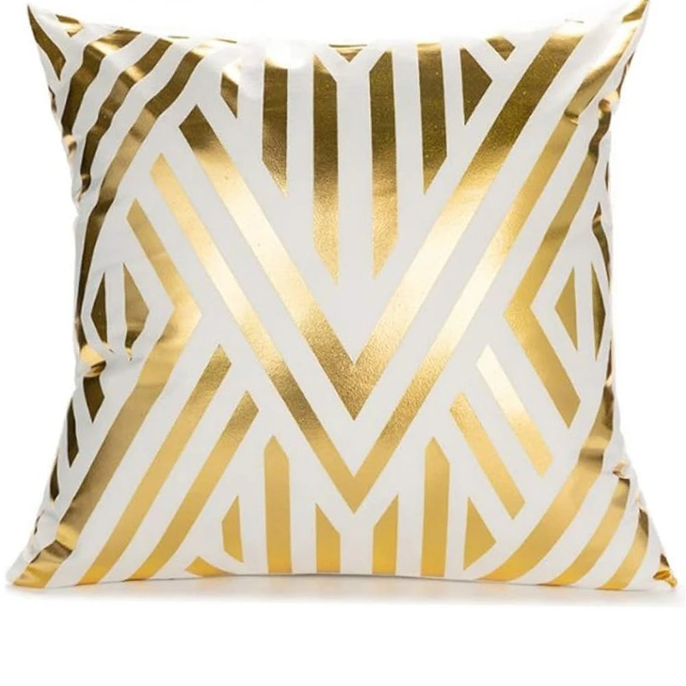 Gold Geometrisch Kissenbezug