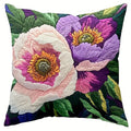 Bunte Blumen Stickerei Kissenbezug